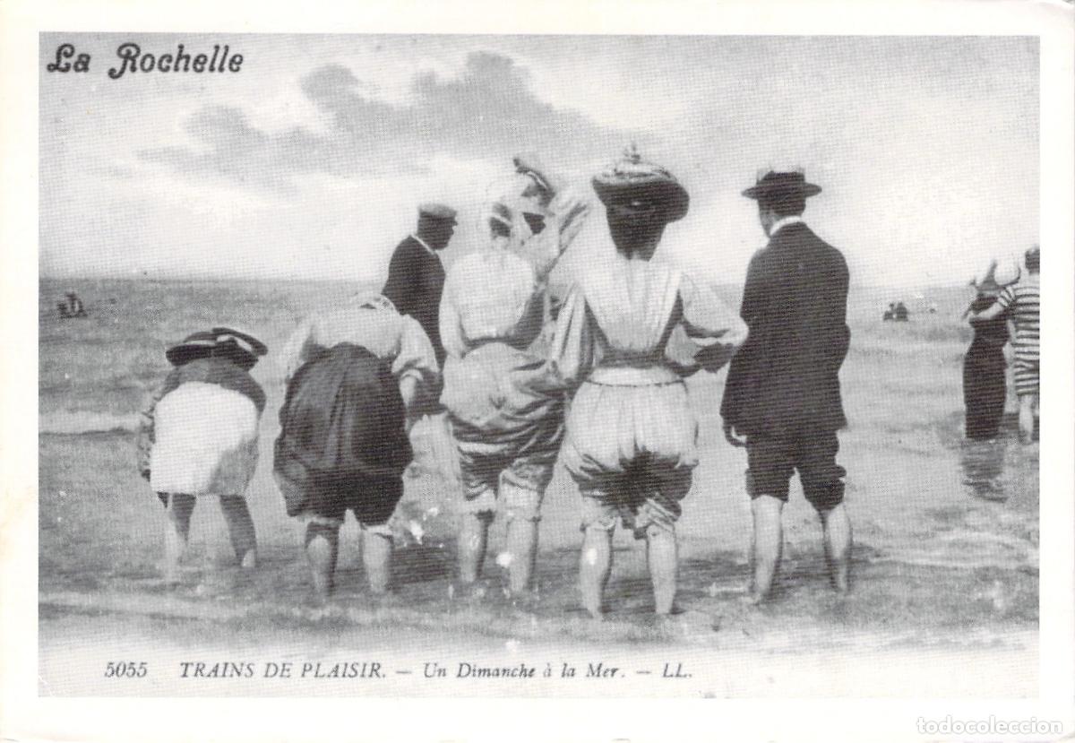 Postkarten: Postal Publicitaria de La Rochelle Ba&ntilde;istas en la Playa