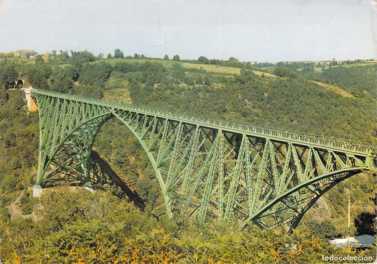 Postkarten: Postal del Viaducto de Viaur en Francia con Puente Ferroviario