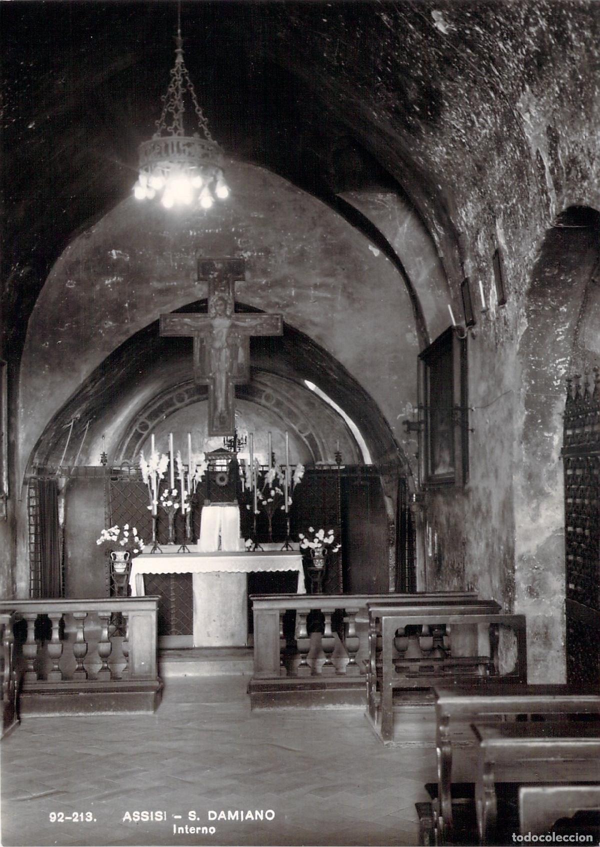 Postkarten: Postal Interior de la Iglesia de San Damiano en As&iacute;s, Italia