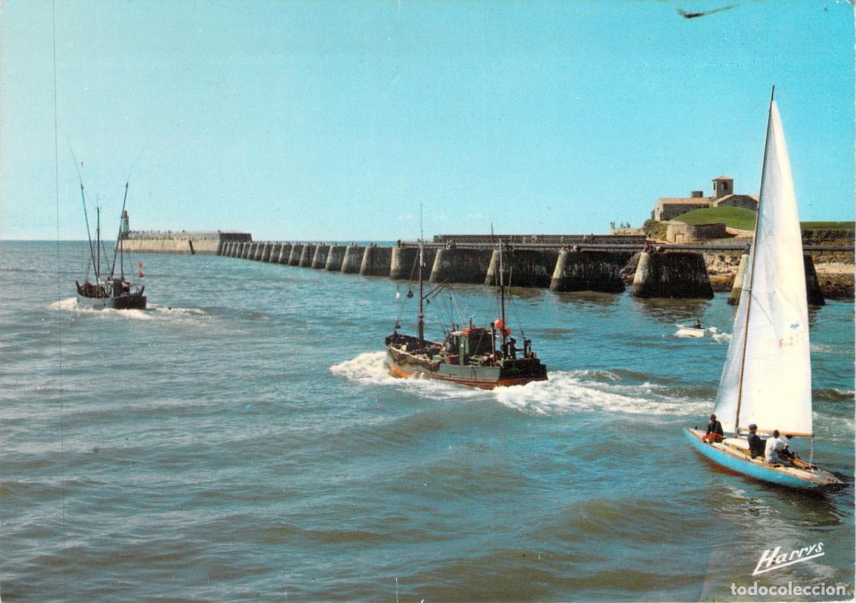 Postkarten: Postal de Les Sables d'Olonne, Fort Saint-Nicolas y Escollera