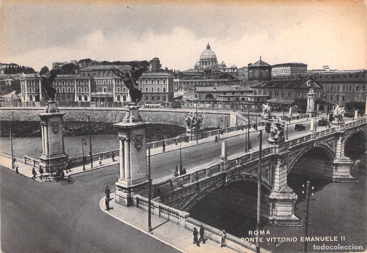 Postales: Tarjeta Postal de Roma: Puente Vittorio Emanuele II