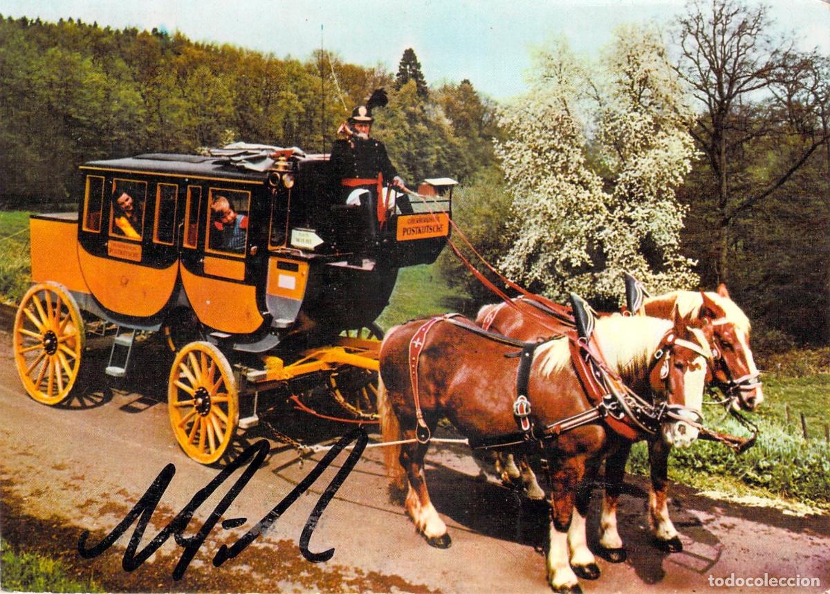 Postales: Postal de Diligencia de Caballos N&uuml;mbrecht Wiehl Alemania
