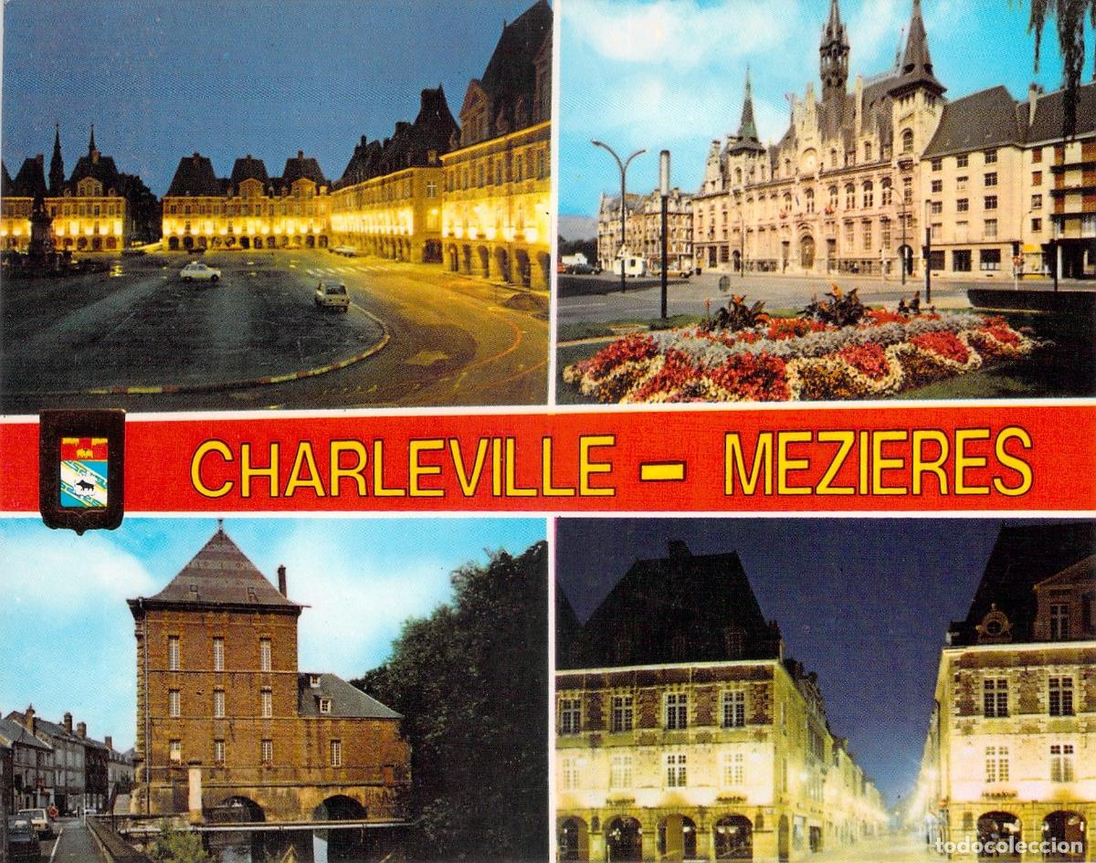Postales: Postal Multivista de Charleville-M&eacute;zi&egrave;res y Place Ducale