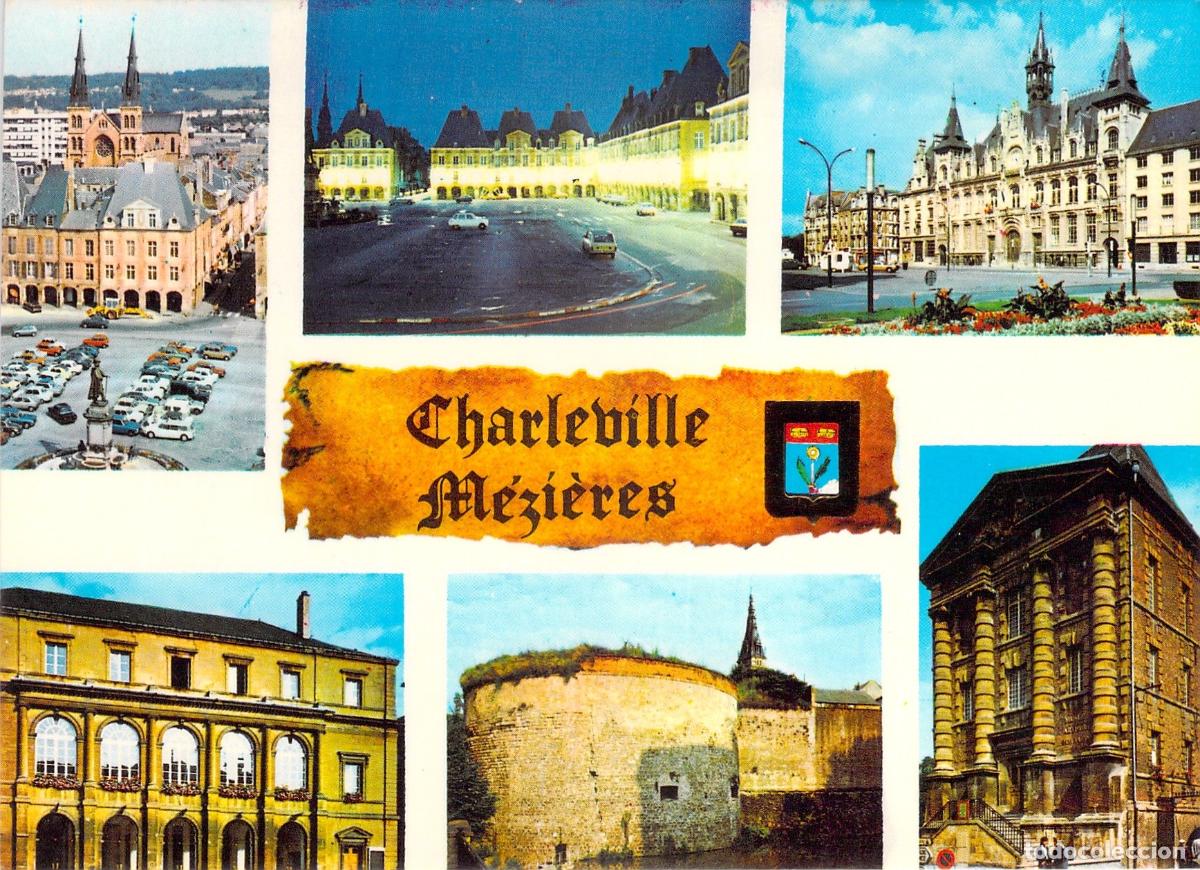 Postales: Postal Multivista de Charleville-M&eacute;zi&egrave;res, Francia