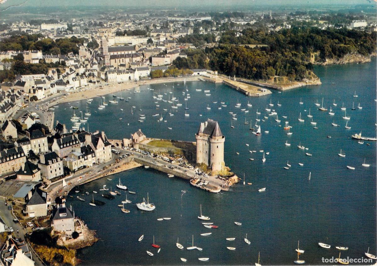 Postales: Postal de Saint-Servan y Saint-Malo Vista A&eacute;rea con Torre Solidor
