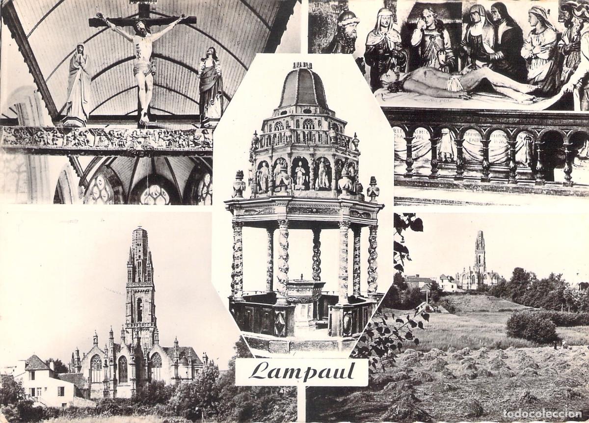 Postales: Postal Multivista de Lampaul: Iglesia y Arte Religioso
