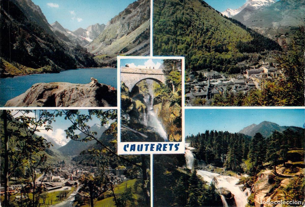 Postales: Postal Multivista de Cauterets y los Pirineos de Francia