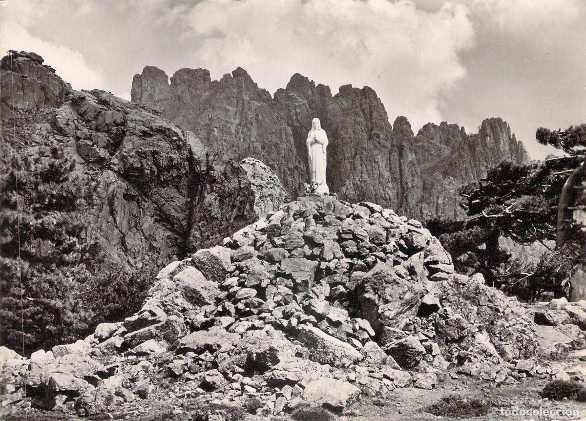 Postales: Postal Col de Bavella C&oacute;rcega Estatua Notre-Dame des Neiges