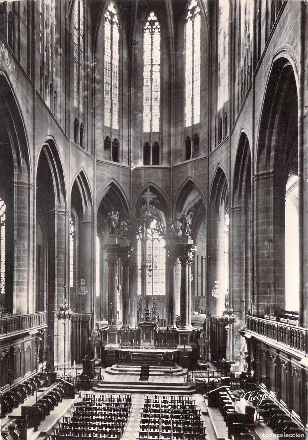 Postales: Postal Interior de la Catedral Saint-Just en Narbonne Francia