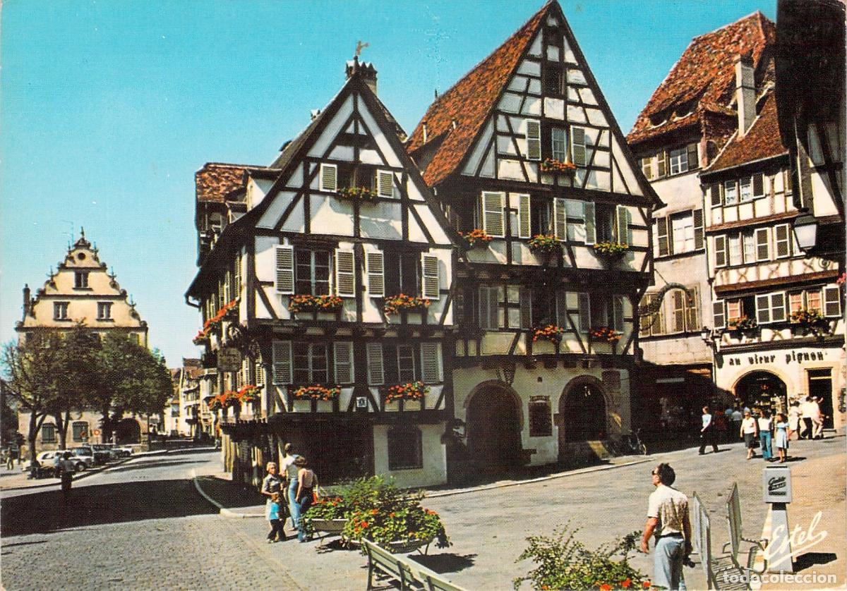 Postales: Postal Colmar Francia Rue des Marchands Casas Entramado Madera