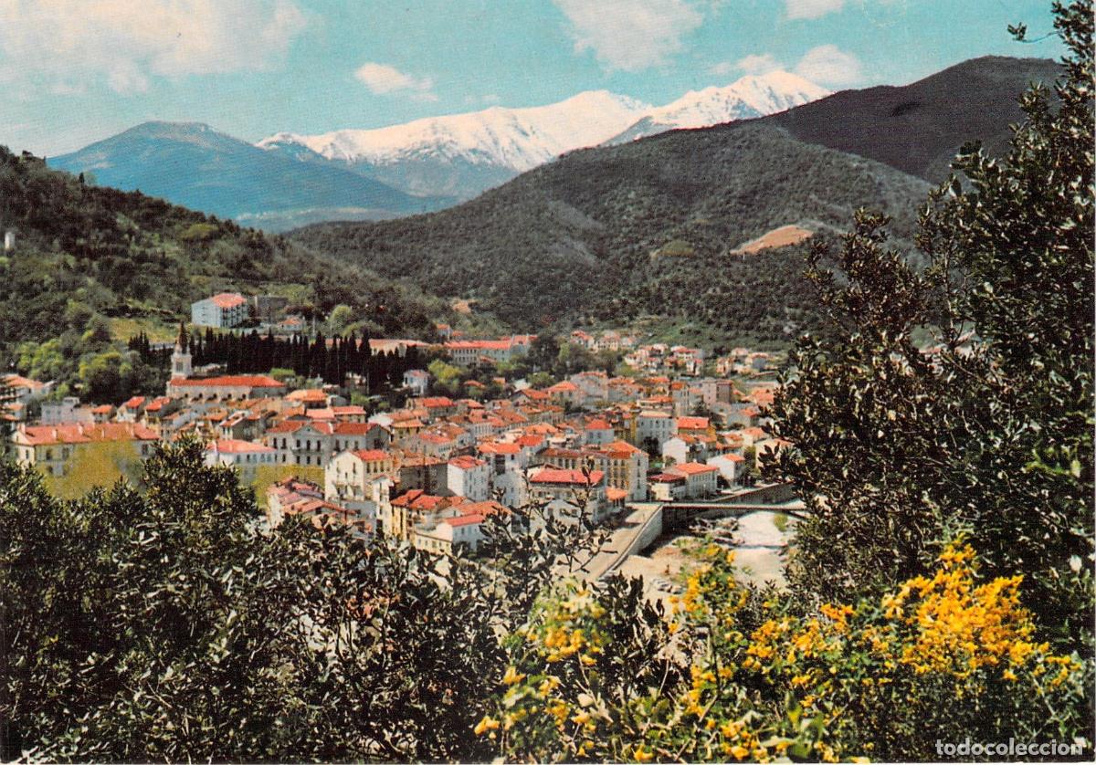 Postales: Postal de Am&eacute;lie-les-Bains y el Macizo del Canig&oacute;, Francia
