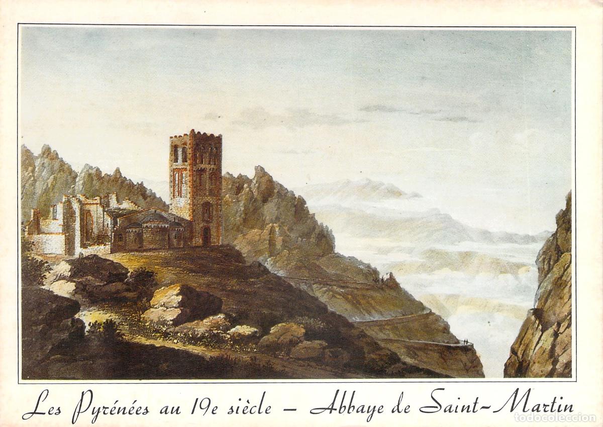 Postales: Postal Art&iacute;stica de los Pirineos Abbaye de Saint-Martin-du-Canigou