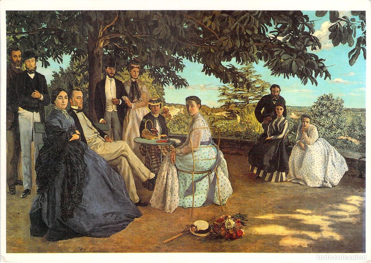Postales: Postal de Arte R&eacute;union de Famille de Fr&eacute;d&eacute;ric Bazille