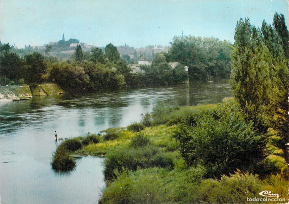 Postales: Postal de Pessac-sur-Dordogne, Paisaje del R&iacute;o Dordogne, Gironde