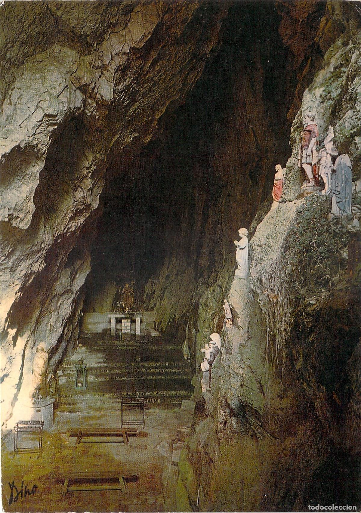 Postales: Postal de la Gruta de la Ermita de San Antonio de Galamus, Francia