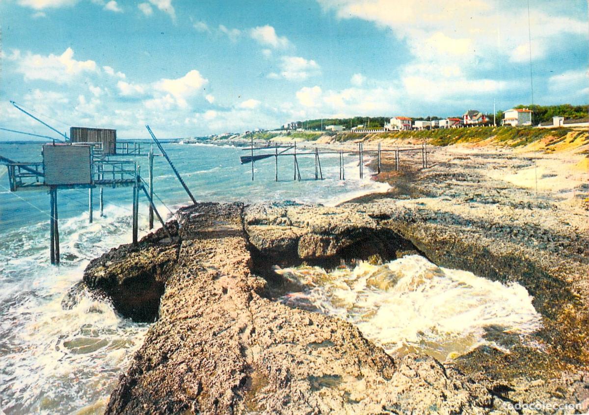 Postales: Postal de Saint-Palais-sur-Mer - La Grande C&ocirc;te y el Puits de l'Auture