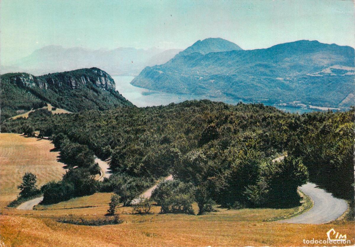 Postales: Postal de la Ruta del Col du Sapenay y el Lago del Bourget, Saboya