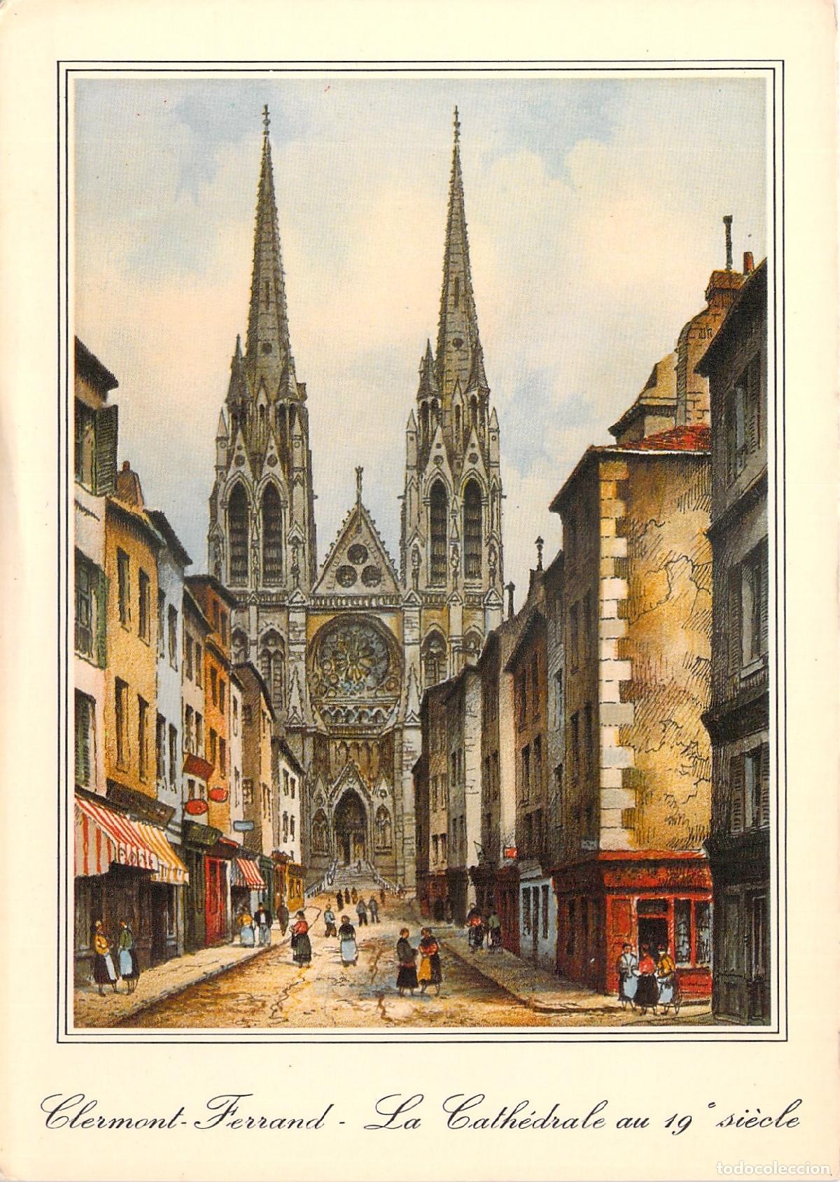 Postales: Postal de la Catedral de Clermont-Ferrand Francia