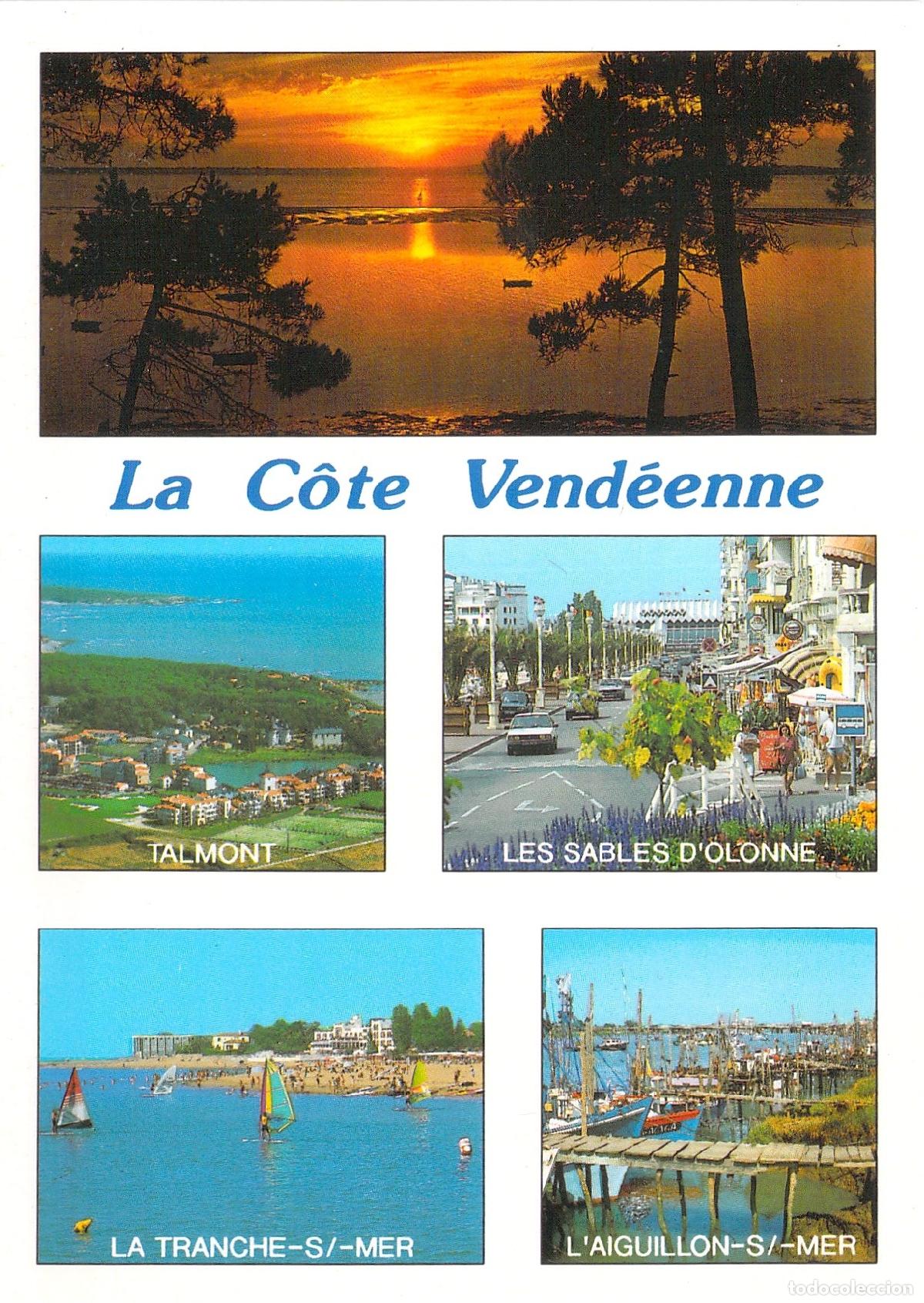 Postales: Postal de La C&ocirc;te Vend&eacute;enne en Francia con Vistas de Talmont y Playas