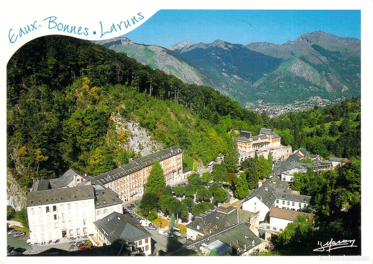 Postales: Postal de Laruns y Eaux-Bonnes en el Valle de Ossau, Pirineos