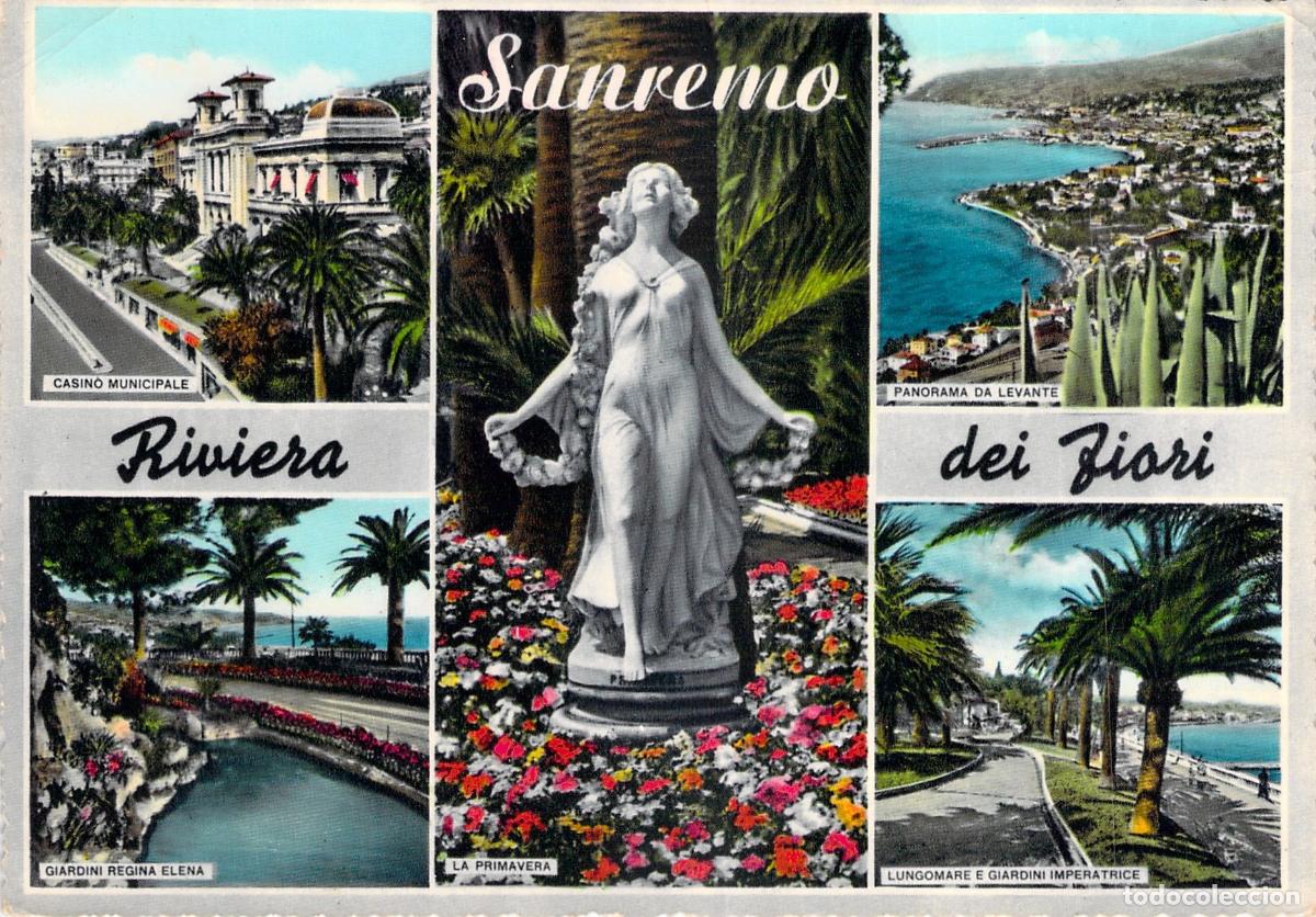 Postales: Postal Multivista de Sanremo Riviera dei Fiori Italia