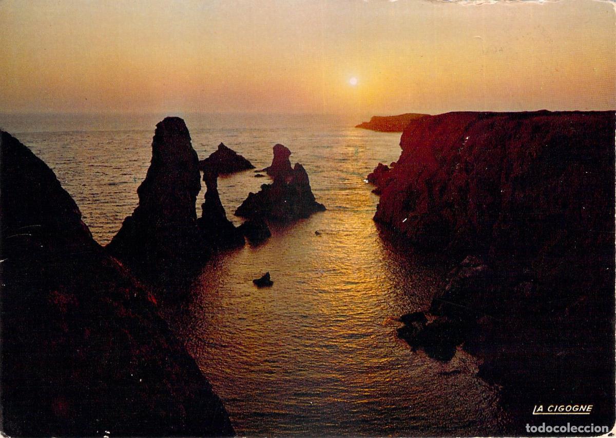 Postales: Postal Atardecer en las Agujas de Port-Coton, Belle-Ile-en-Mer