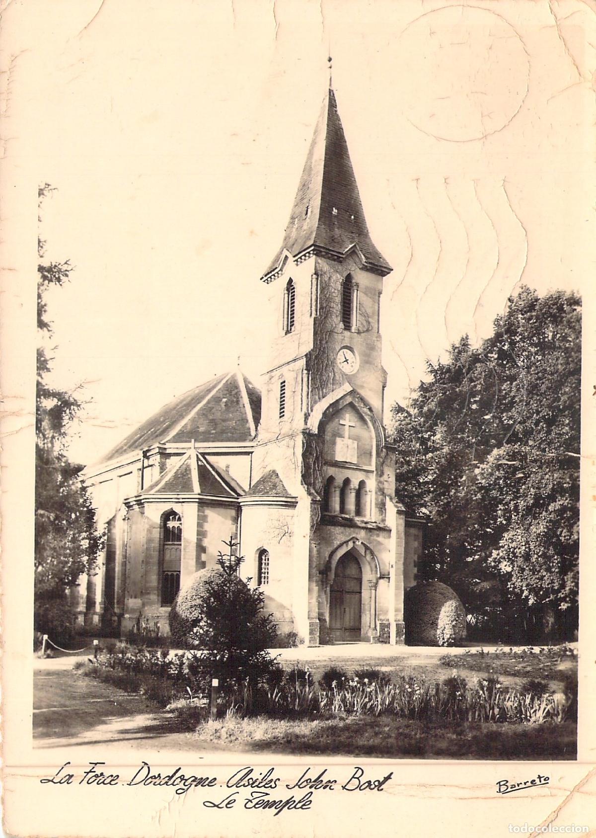 Postkarten: Postal del Templo de los Asilos John Bost en La Force, Dordogne