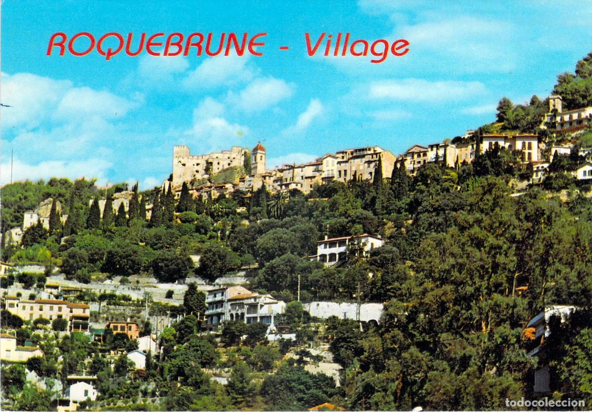 Postkarten: Postal de Roquebrune-Village y su Castillo Feudal en la Costa Azul