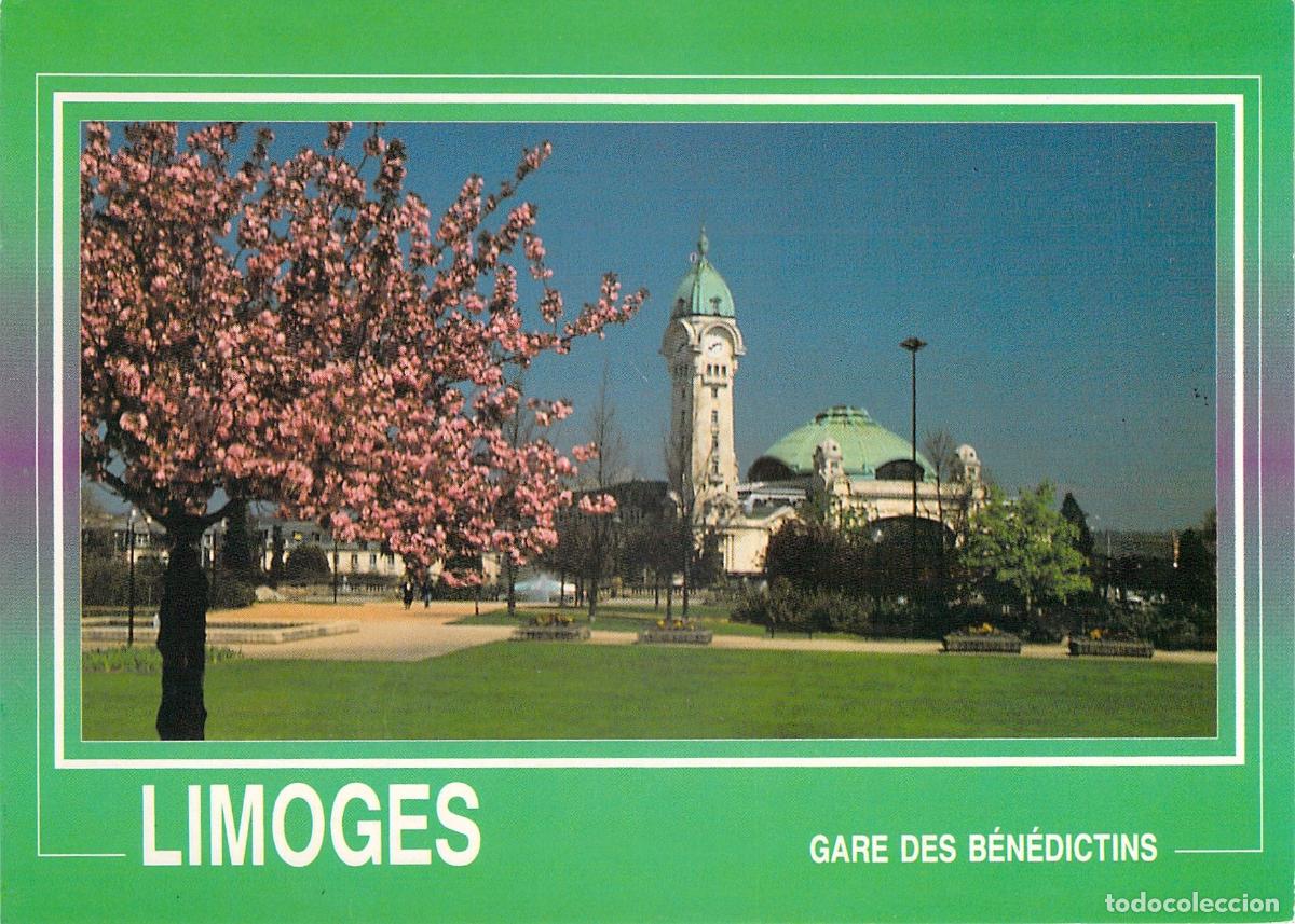 Postkarten: Postal de la Estaci&oacute;n de Limoges Gare des B&eacute;n&eacute;dictins