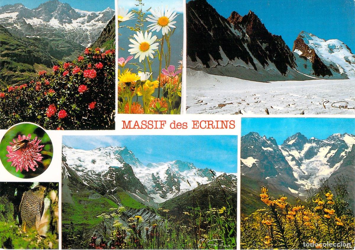 Postkarten: Postal Multivista del Massif des Ecrins Alpes Franceses