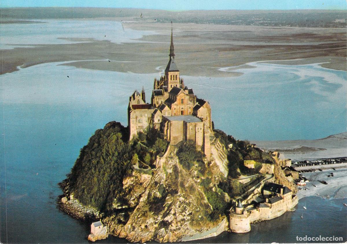 Cartes Postales: Postal de la Vista A&eacute;rea del Monte Saint-Michel, Francia