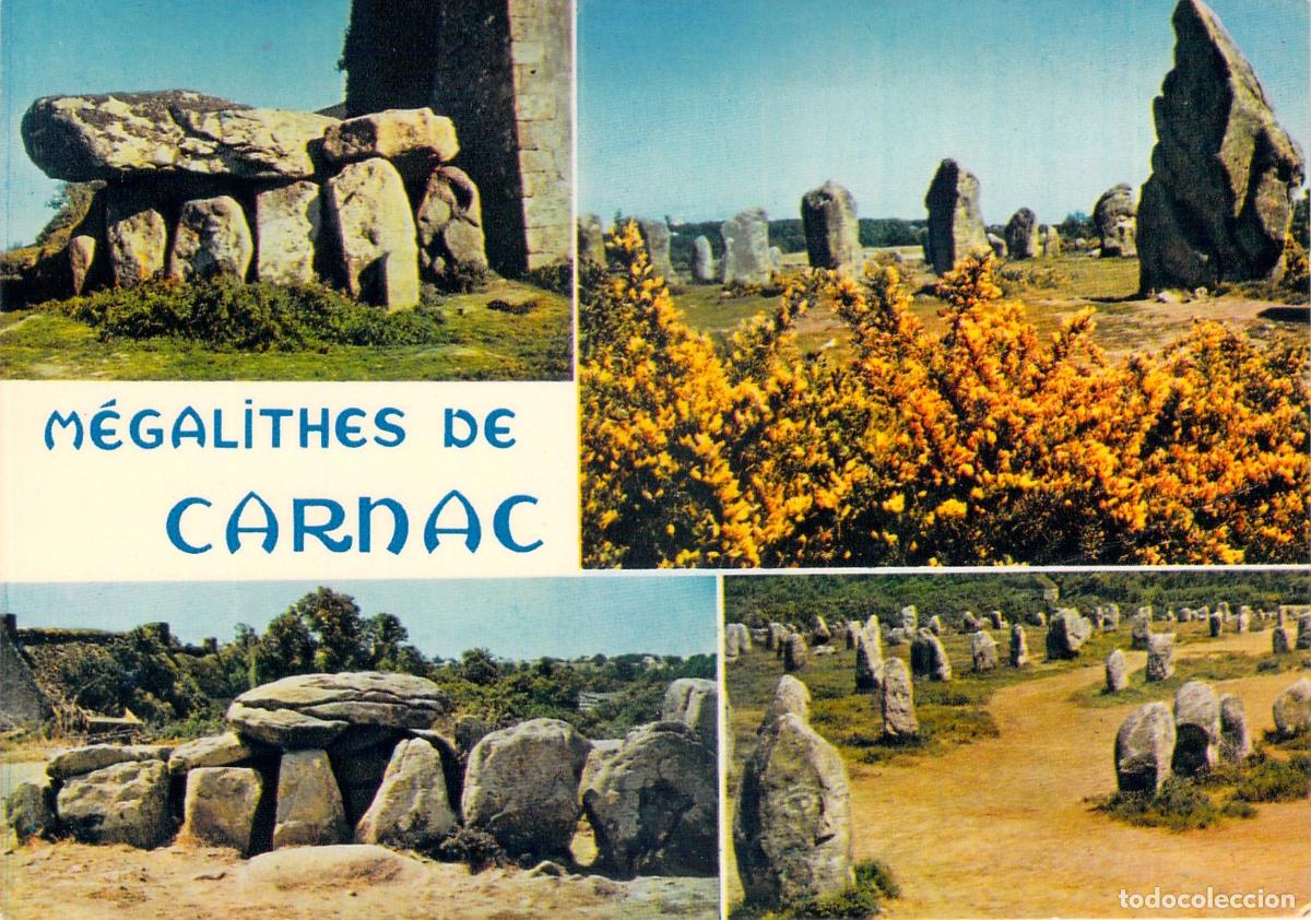 Postkarten: Postal Multivista de los Megalitos de Carnac, Breta&ntilde;a