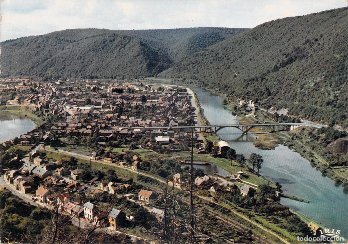 Cartoline: Postal de Vista General de Revin y el R&iacute;o Mosa en Ardenas