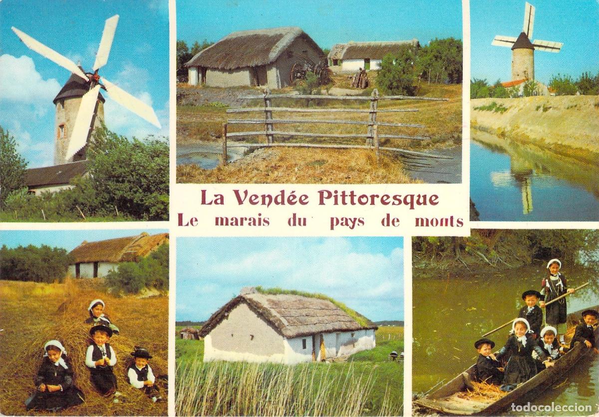 Postales: Postal Tur&iacute;stica La Vend&eacute;e Pittoresque Le Marais Vend&eacute;en