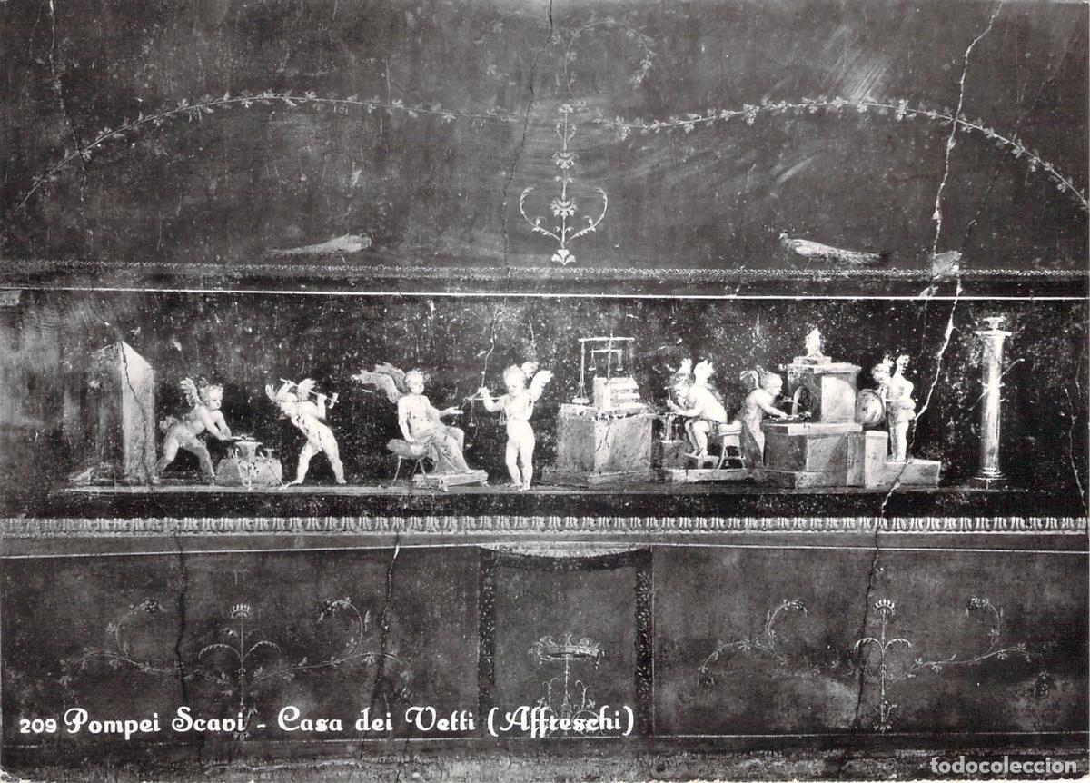 Postales: Postal de Pompeya, Fresco de la Casa de los Vettii