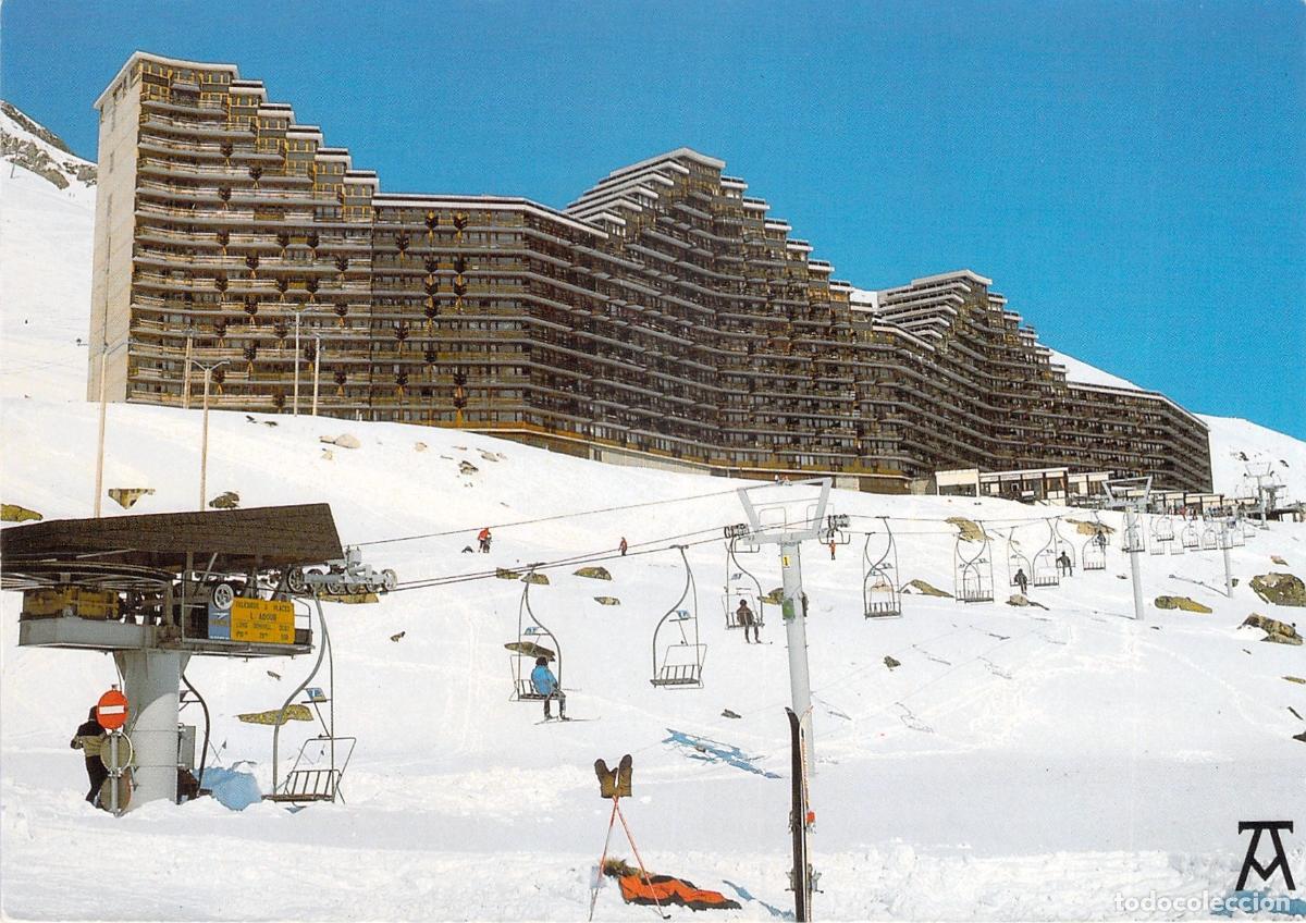 Postales: Postal La Mongie-Tourmalet y Telesilla en los Pirineos