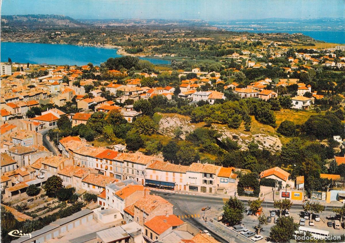 Postales: Postal Vista A&eacute;rea de Istres y &Eacute;tang de Berre Francia