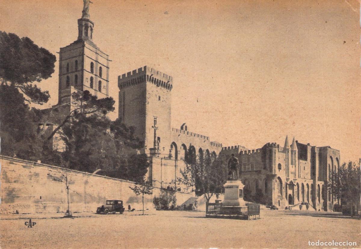 Postales: Postal de Avignon: El Palacio de los Papas y Notre-Dame des Doms