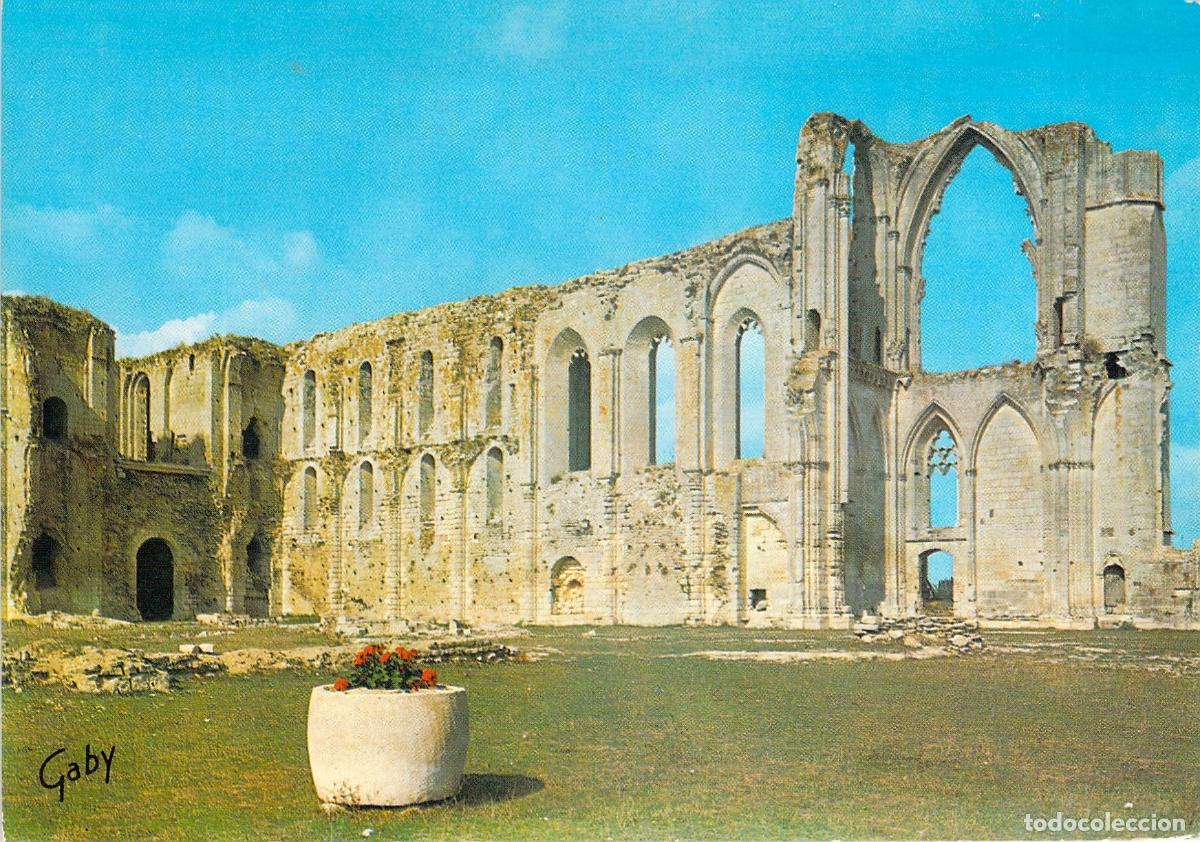 Postales: Postal Ruinas de la Abad&iacute;a de Saint-Pierre de Maillezais, Vend&eacute;e