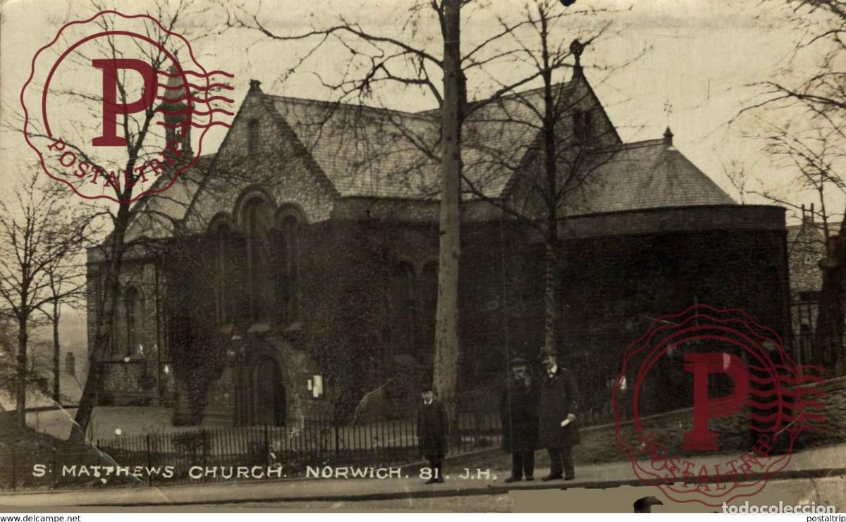 Cartes Postales: RPPC NORWICH CHURCH ST MATTHEWS