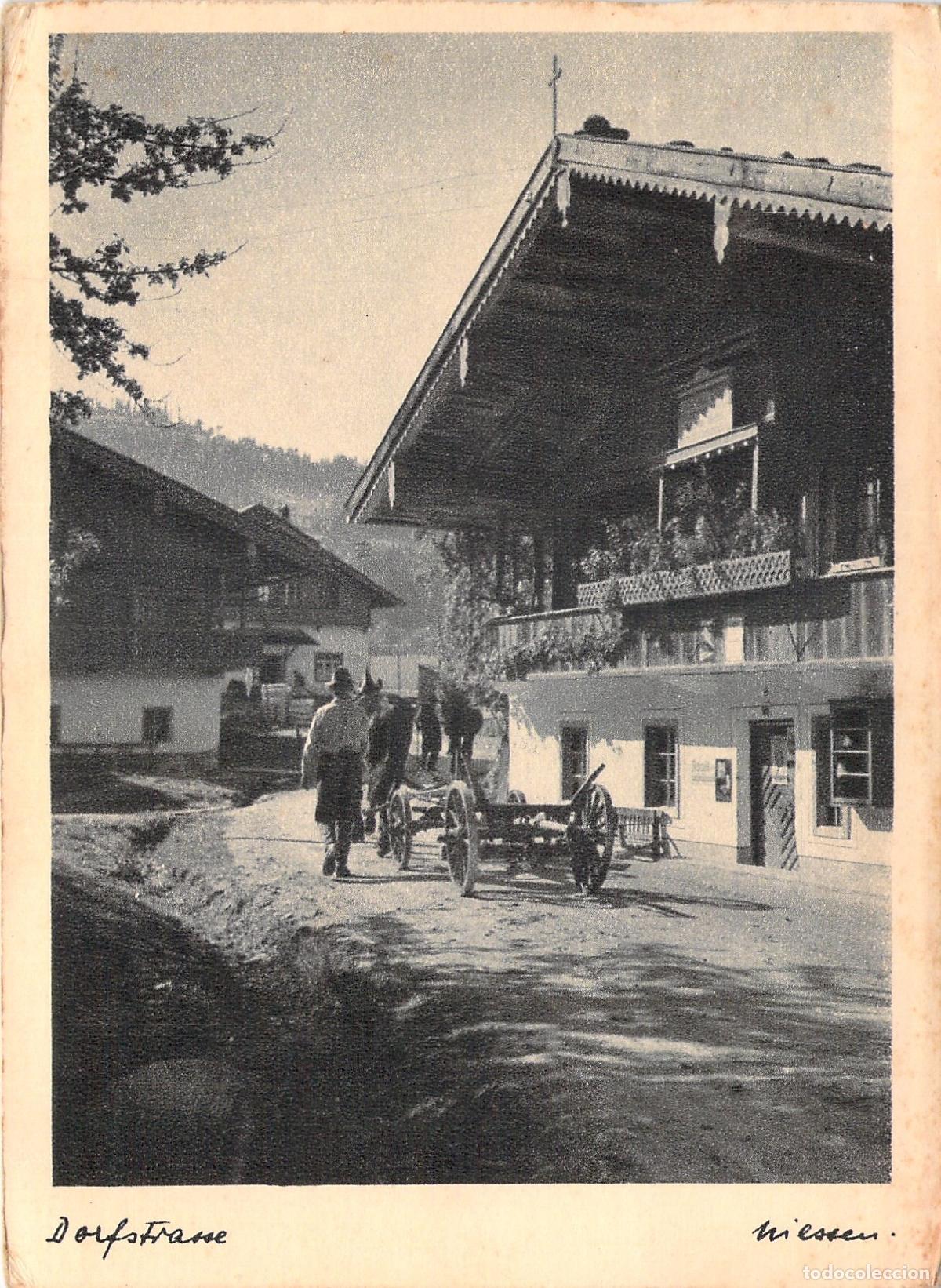 Cartes Postales: Postal de Garmisch-Partenkirchen con Arquitectura Alpina y Sello de Hitler