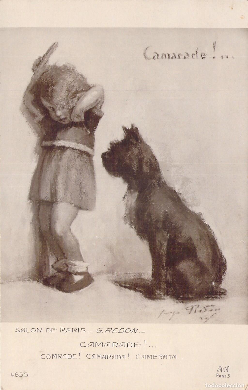 Cartes Postales: Postal Ilustraci&oacute;n Salon de Paris Camarade de G. Redon