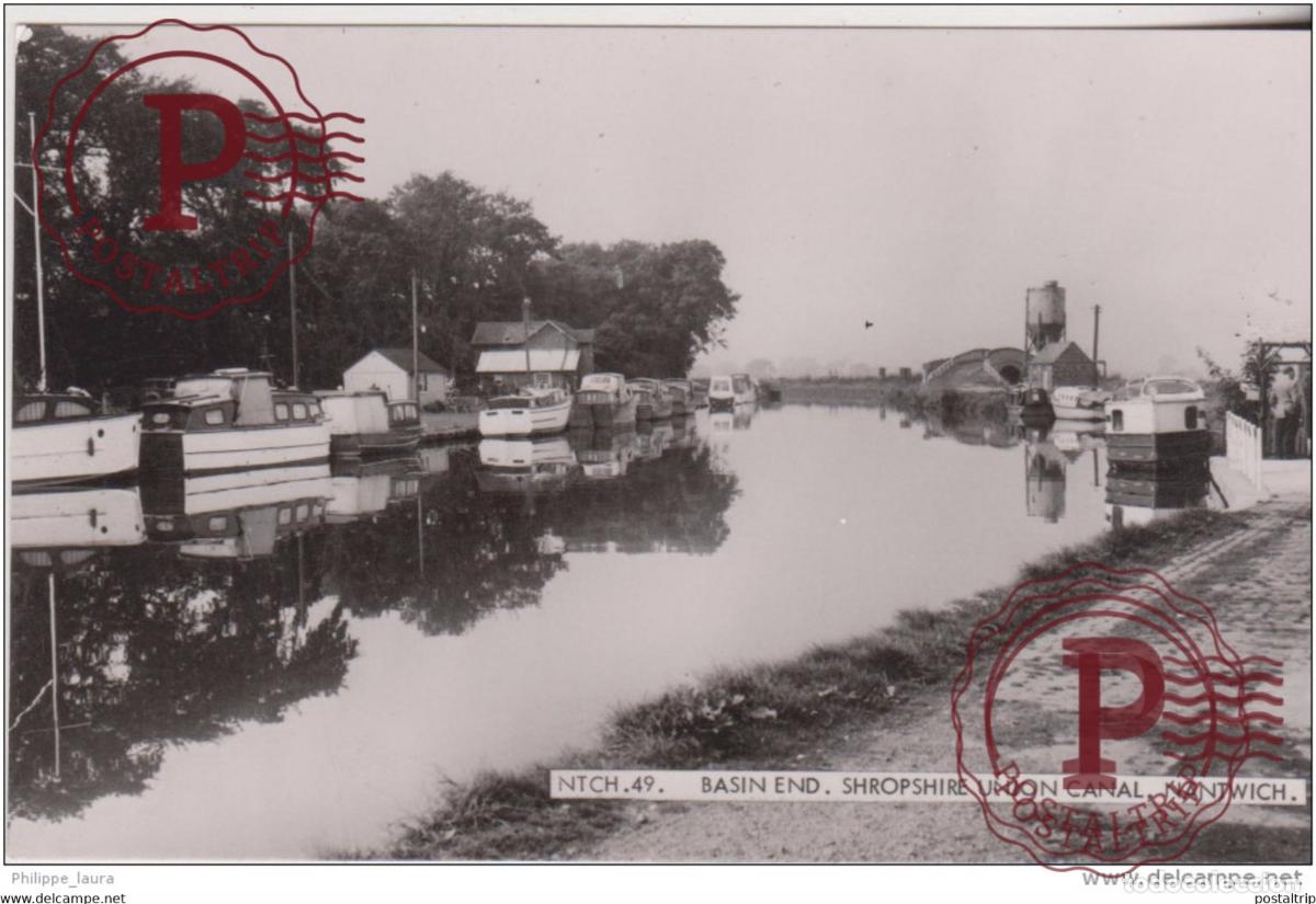 Postales: BASIN END, SHROPSHIRE UNION CANAL, NANTWICH