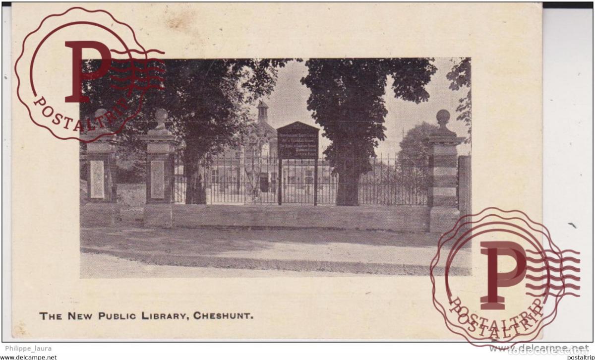 Postales: The New Public Library Cheshunt
