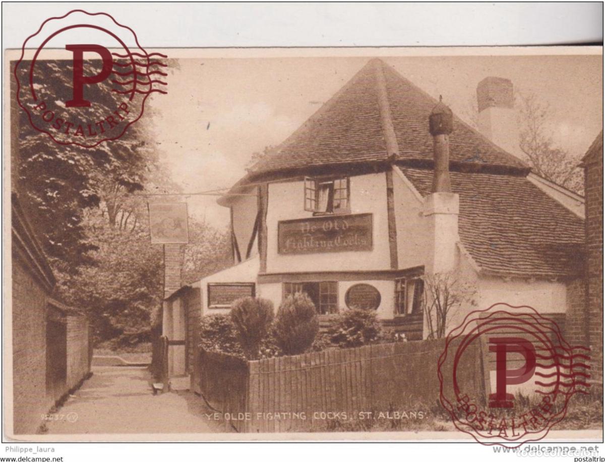 Postales: ye Olde Fighting cocks St Alban 1934