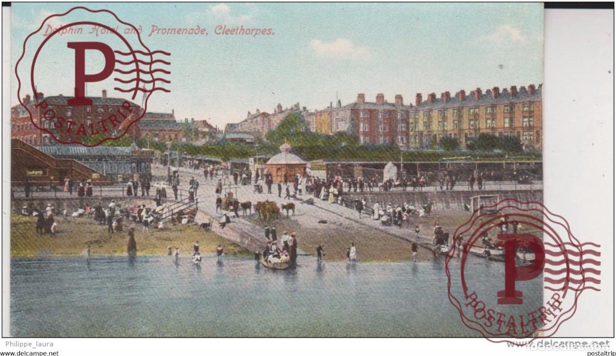Postales: DOLPHIN HOTEL AND PROMENADE, CLEETHORPES