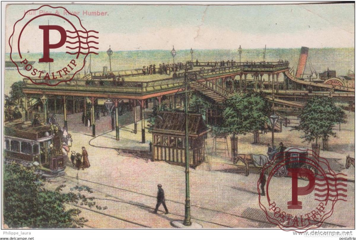Postales: HULL PIER & RIVER HUMBER