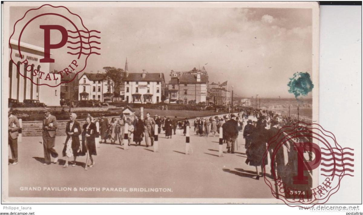 Cartoline: GRAND PAVILLON & NORTH PARADE. BRIDLINGTON