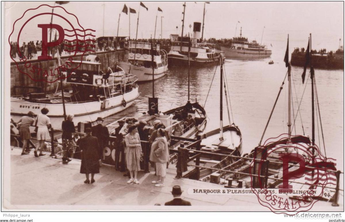 Postkarten: Bridlington Harbour & Pleasure Bouts