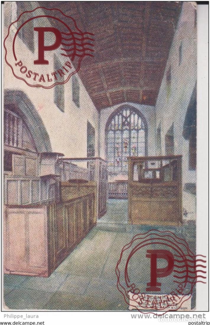 Postales: 1914 The Chapel Haddon Hall Vintage Postcard Midland Route